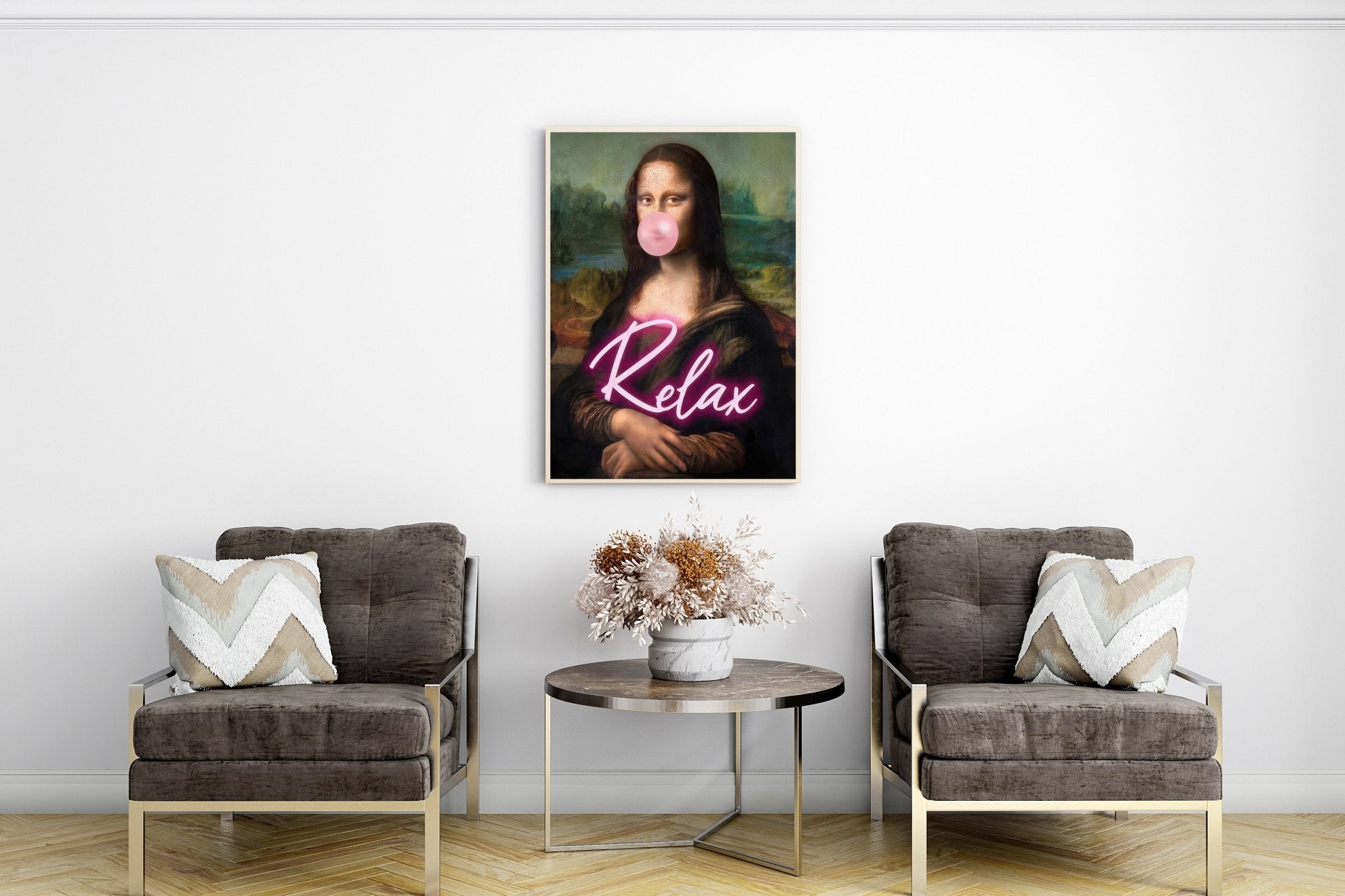 Mona Lisa | Relax Quirky Wall Art Print - Print