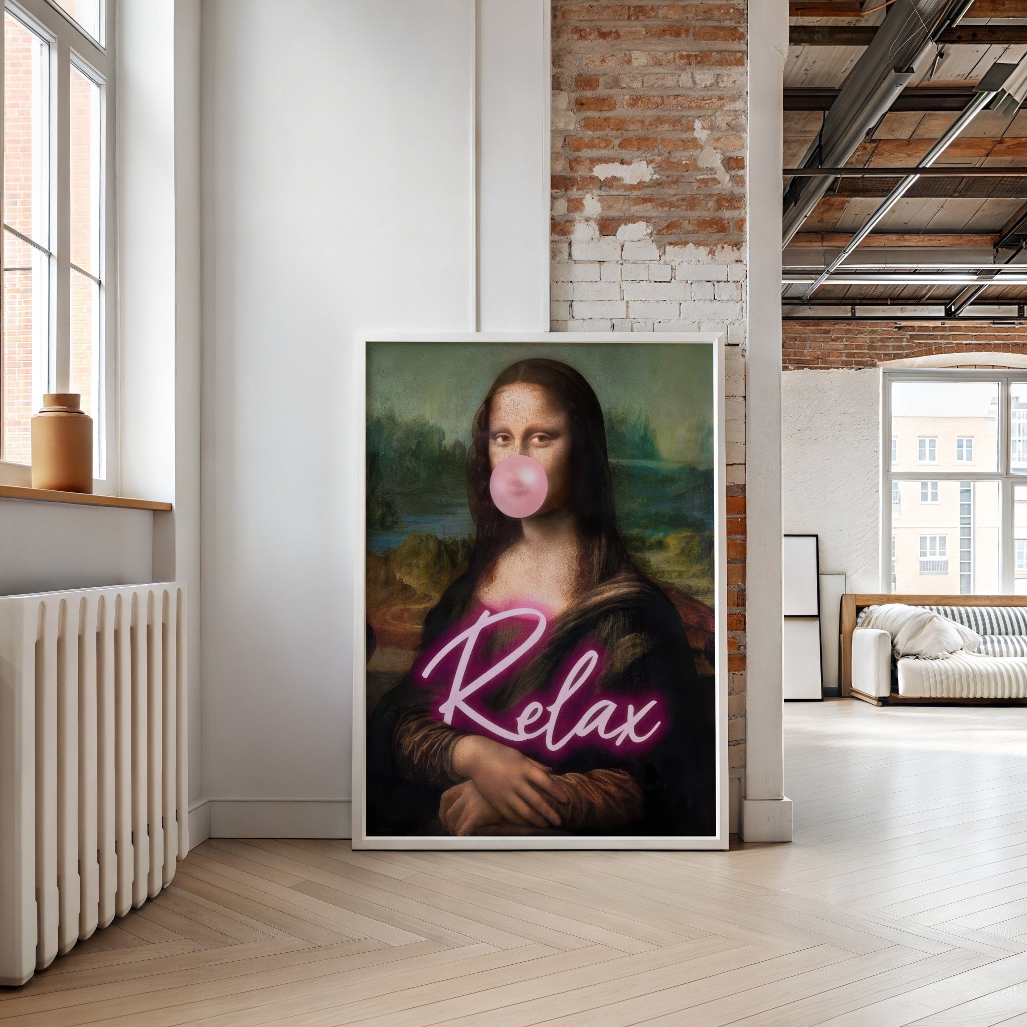 Mona Lisa | Relax Quirky Wall Art Print - Print