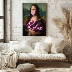 Mona Lisa | Relax Quirky Wall Art Print - Print