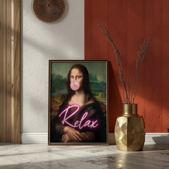 Mona Lisa | Relax Quirky Wall Art Print - Print