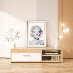 Monroe Bubble Gum Pop Art Print | Fashion Icon Art - Print