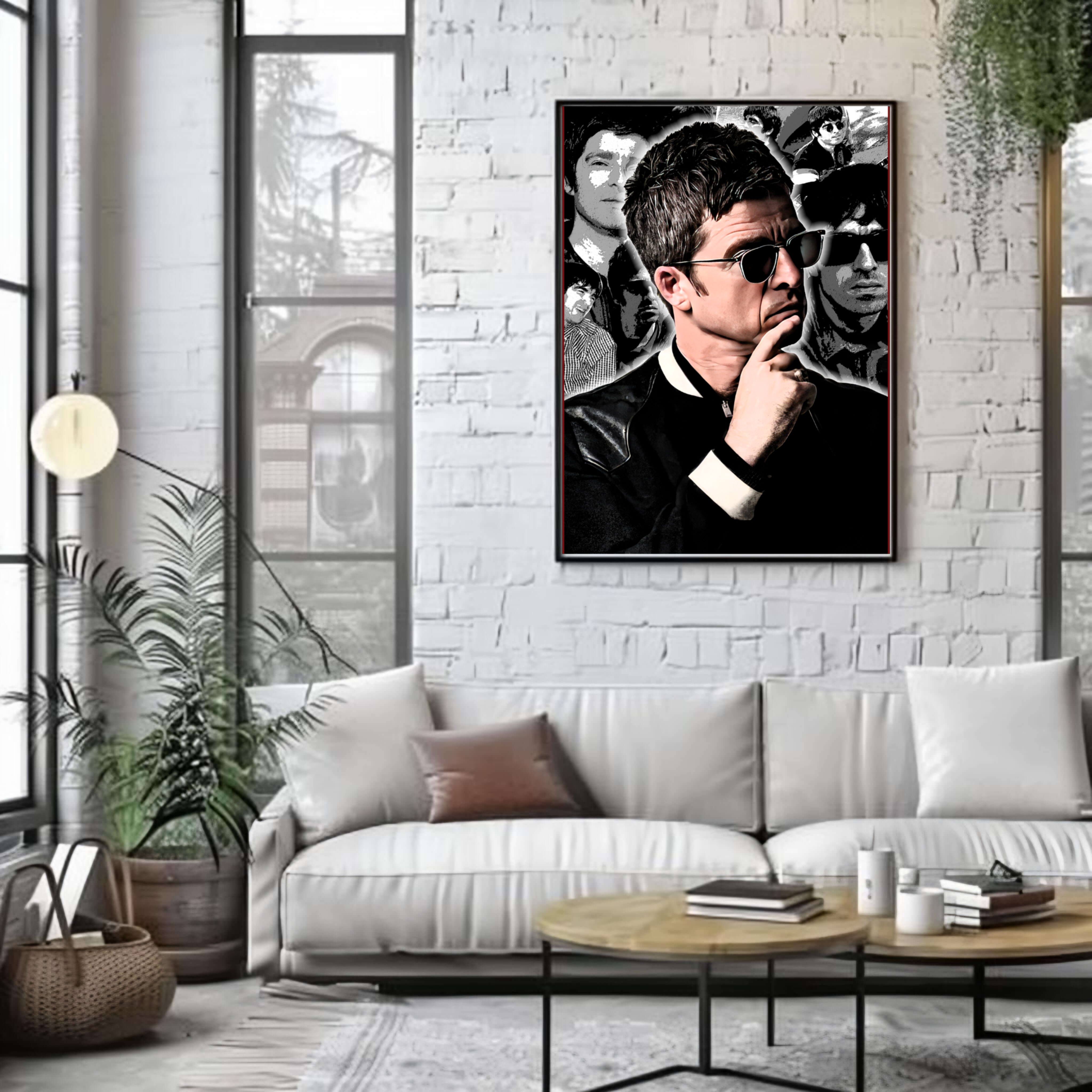 oasis noel Gallagher wall art print
