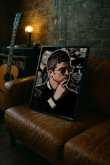 oasis walll art noel gallagher wall art print