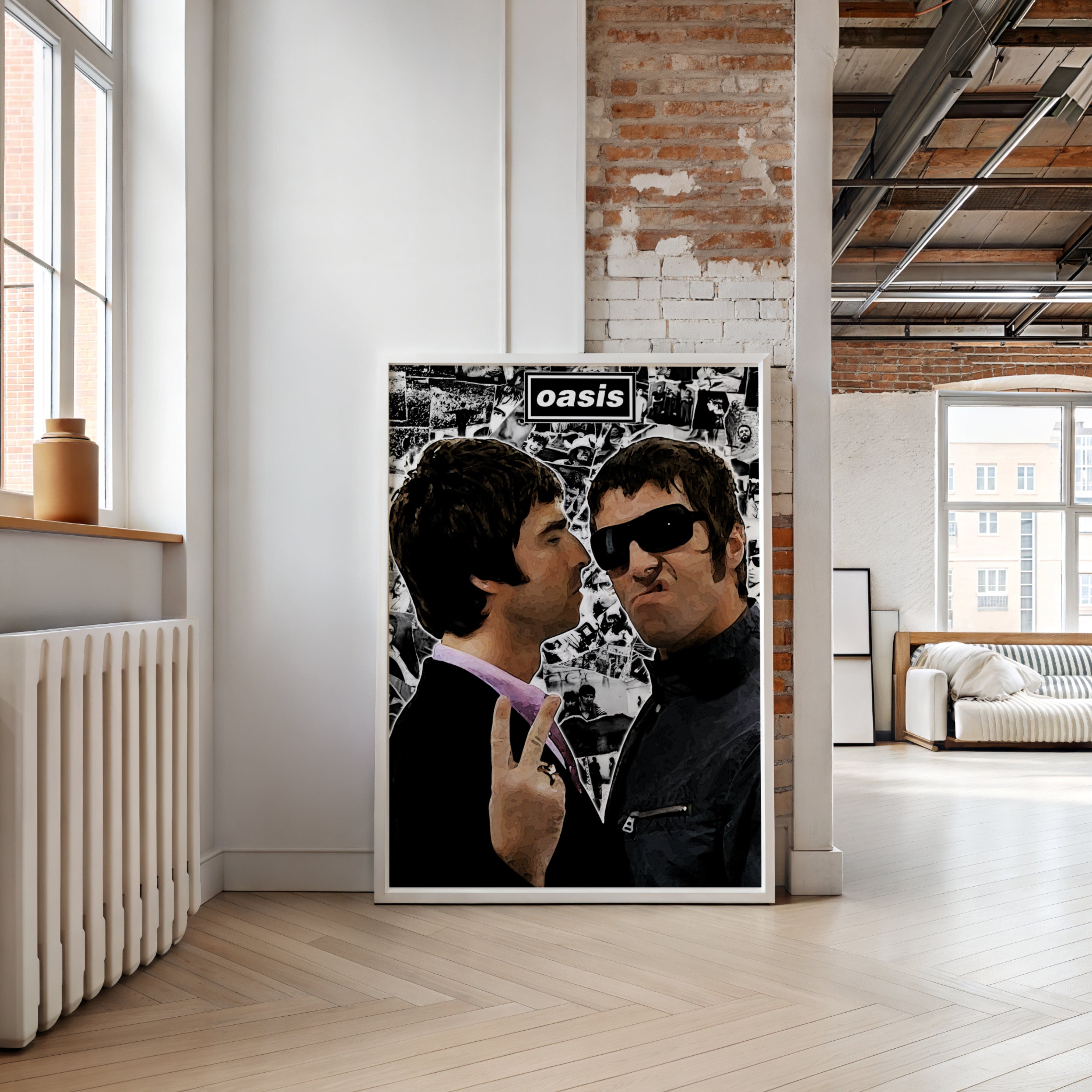oasis band wall art brit pop scene