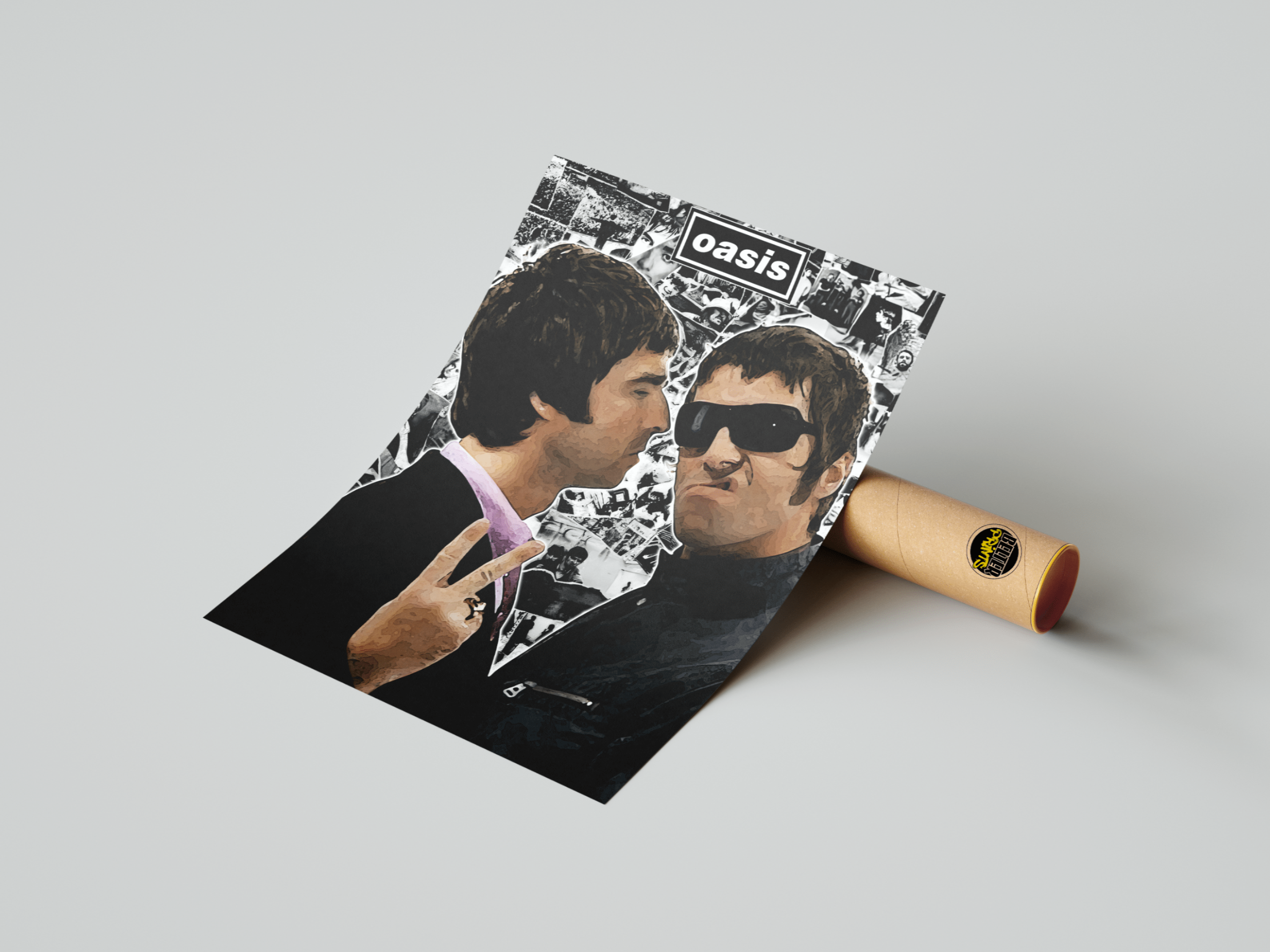 oasis wall art print liam noel gallagher