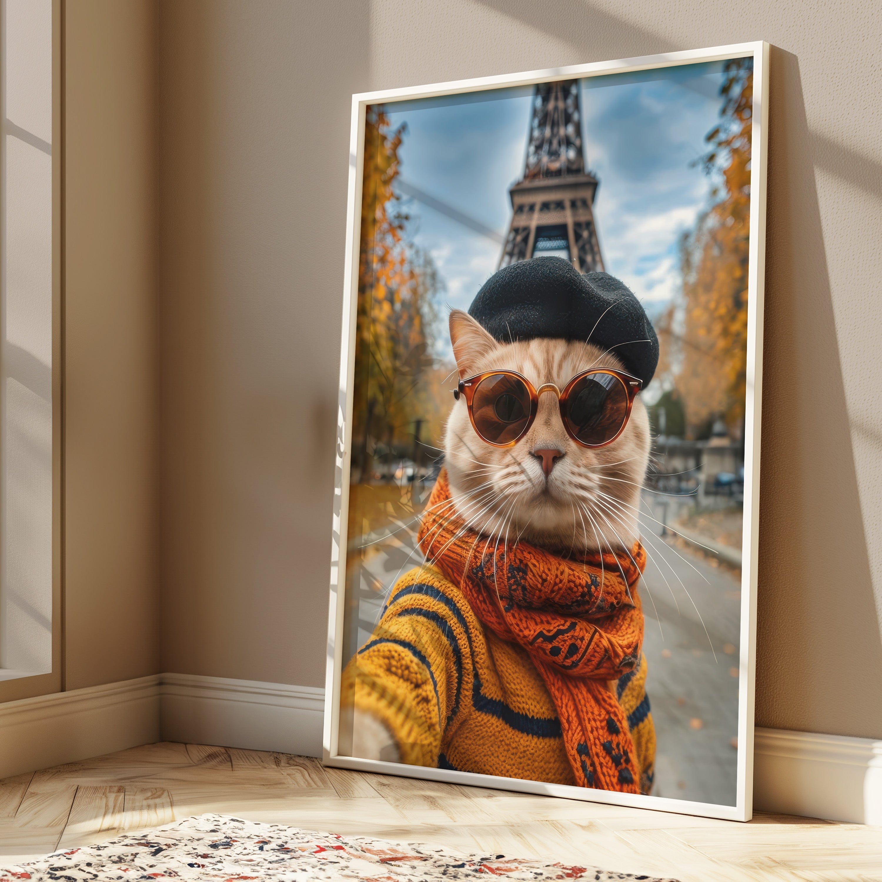 paris-cat-animal-wall-art-stylish-modern-print
