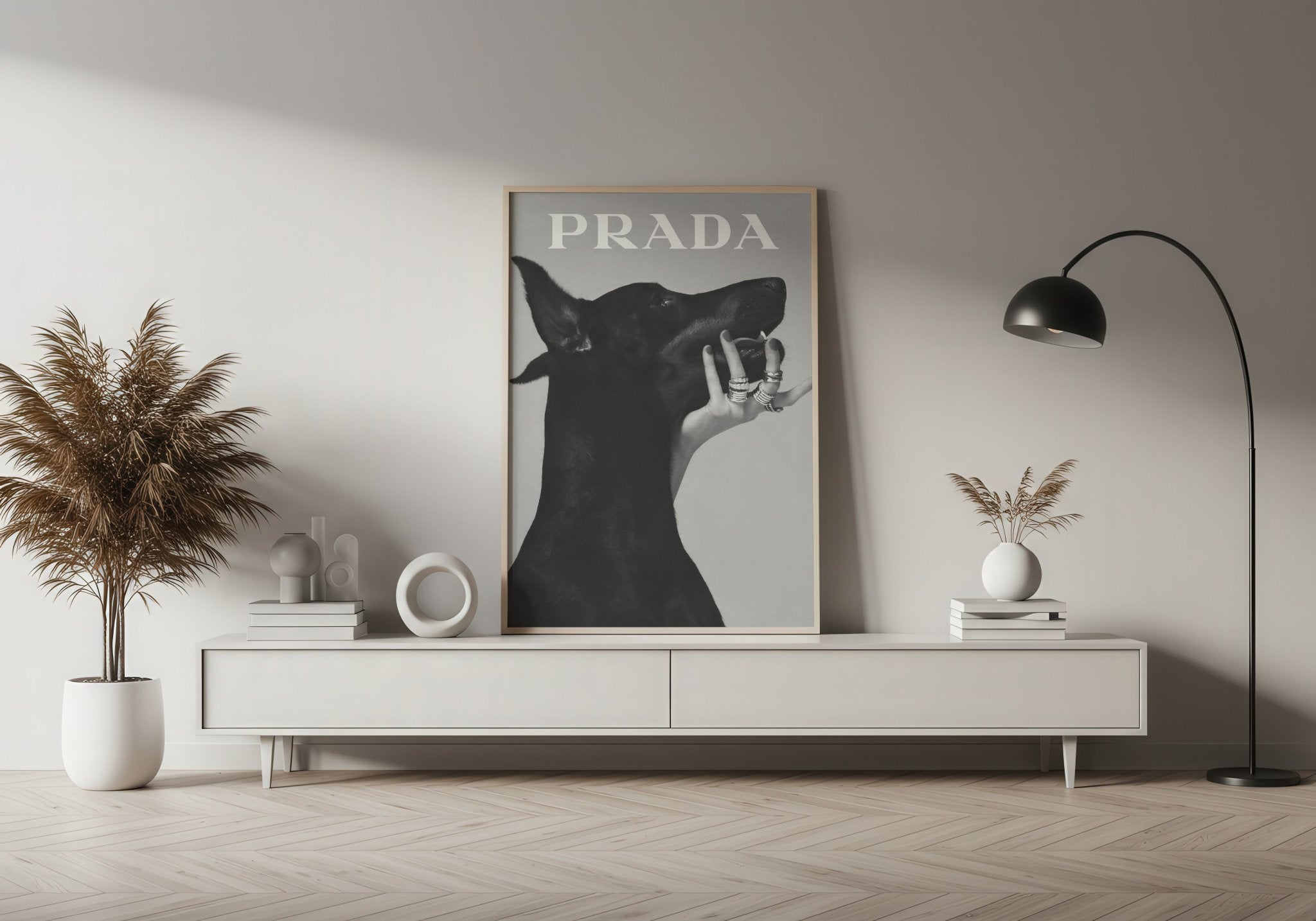 doberman-luxury-black-white-wall-art