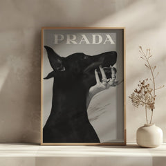 black-and-white-doberman-wall-art-print