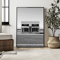Prada Marfa Inspired Wall Art | Minimalist Urban Luxury Print - Print