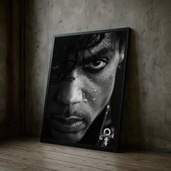 Prince Portrait Wall Art | Iconic Black & White Portrait Print