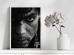 Prince Portrait Wall Art | Iconic Black & White Portrait Print
