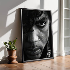 Prince Portrait Wall Art | Iconic Black & White Portrait Print