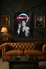scarface tony montana gangster wall art print