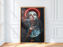 Holy Smoke | Tattooed Nun Rebellion Art Print