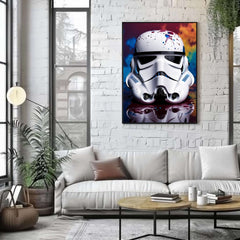 Stormtrooper Paint Splash | Urban Pop Art Print - Print