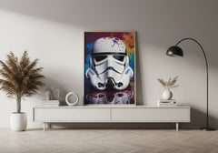 Stormtrooper Paint Splash | Urban Pop Art Print - Print