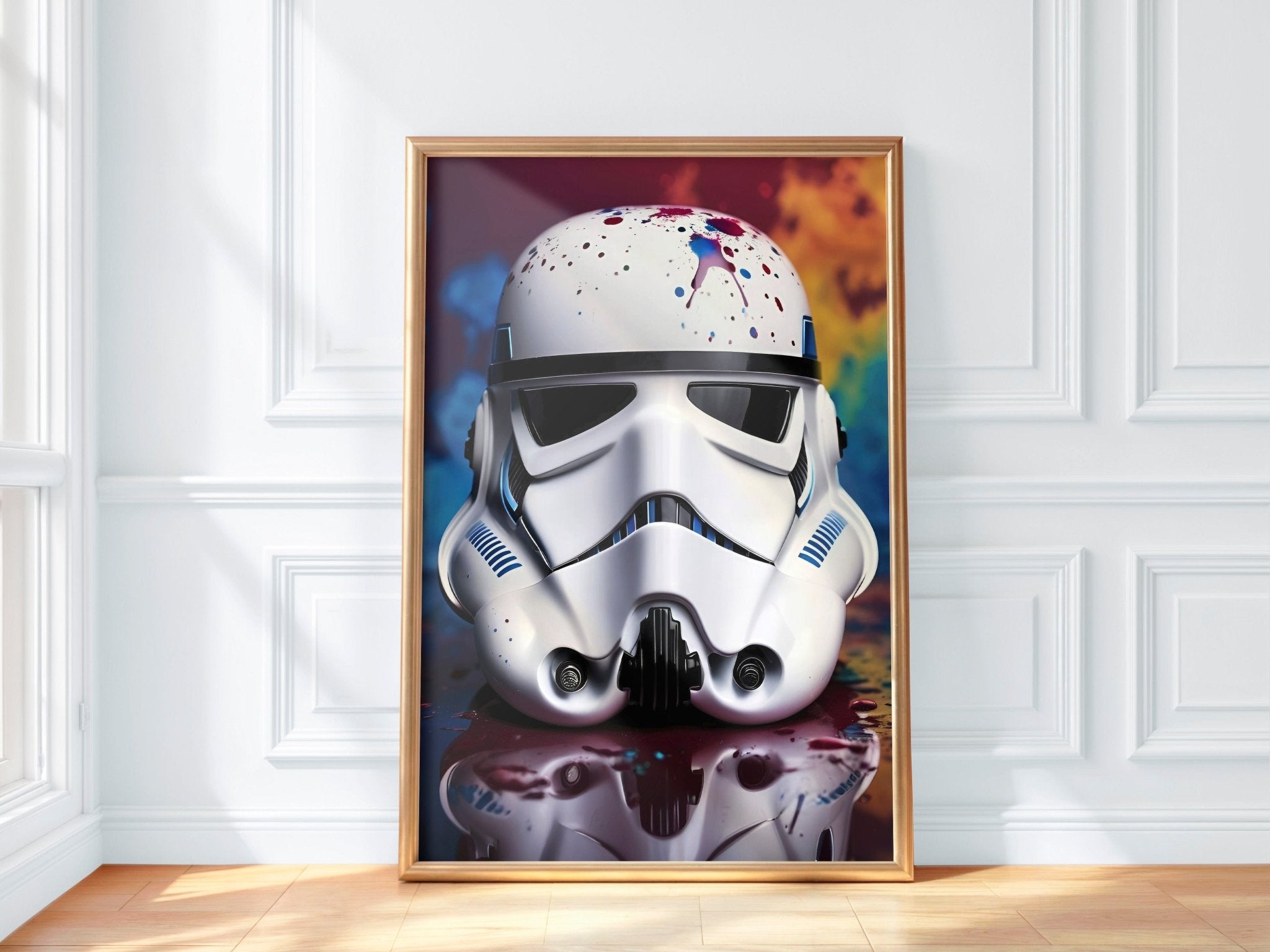 Stormtrooper Paint Splash | Urban Pop Art Print - Print