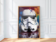 Stormtrooper Paint Splash | Urban Pop Art Print - Print