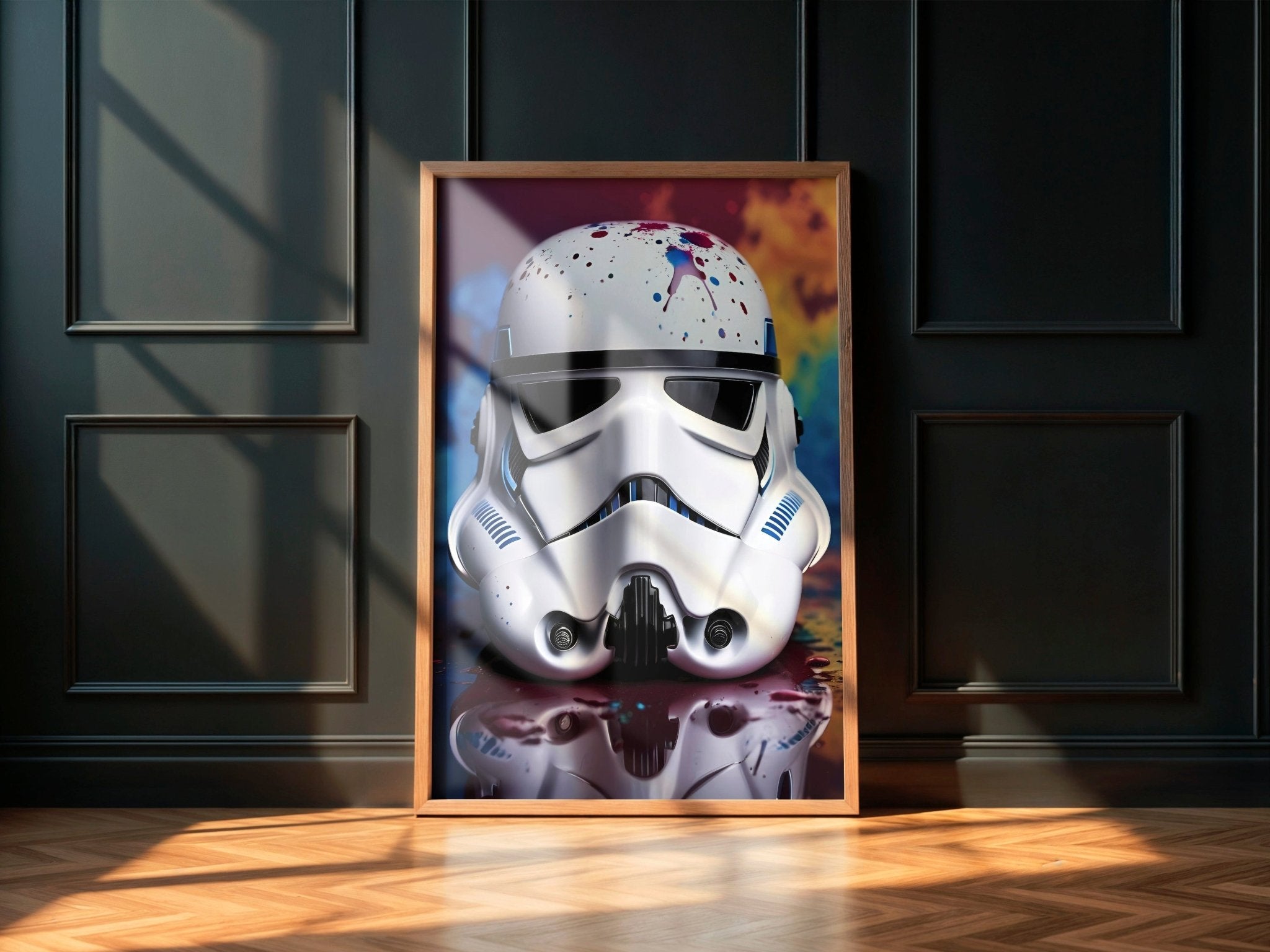 Stormtrooper Paint Splash | Urban Pop Art Print - Print