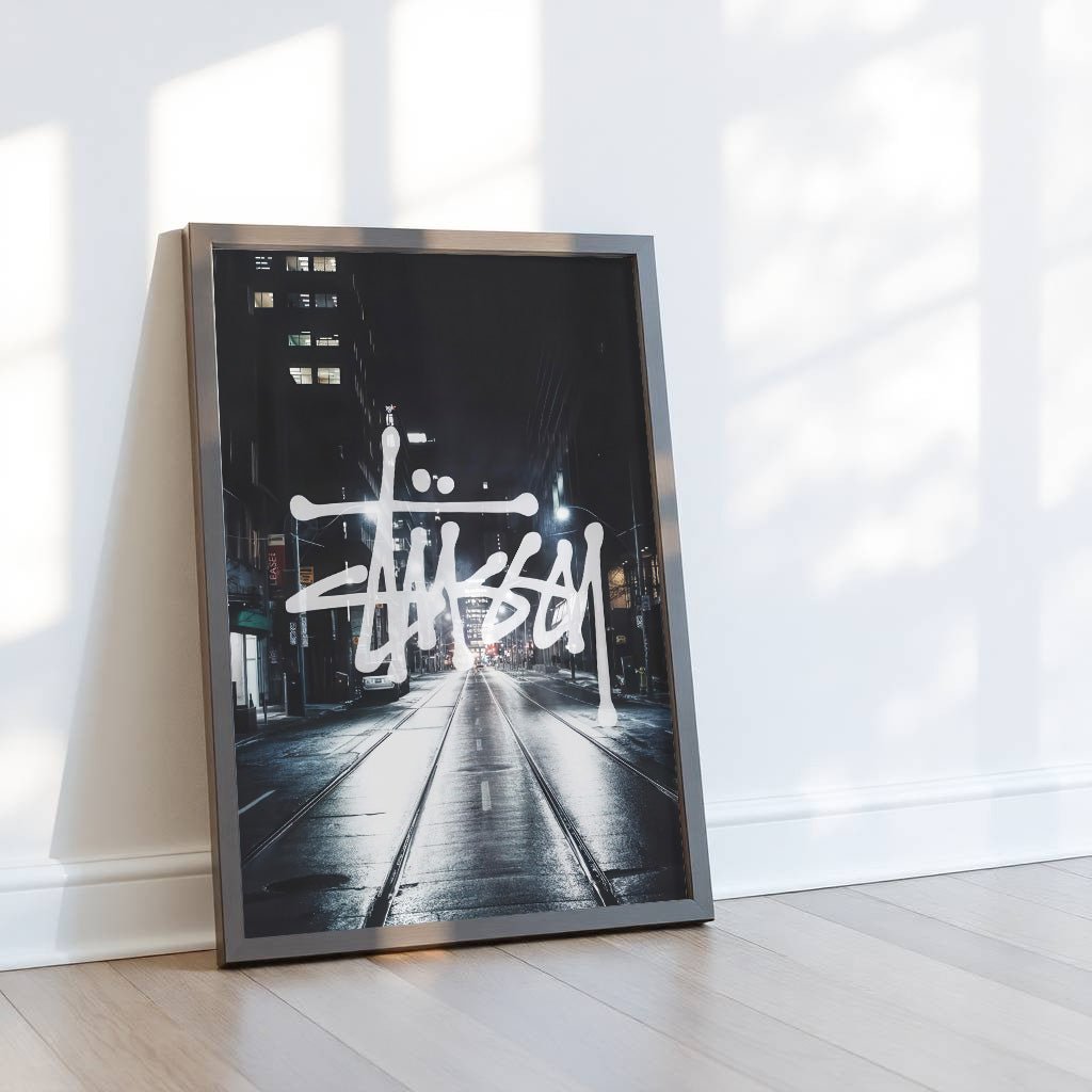 stussy-urban-streetwear-art-poster-black-white