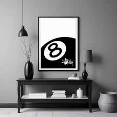 stussy urban street art wall print