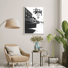 Stüssy Inspired Wall Art | Urban Street Scene Poster
