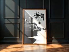 Stüssy Inspired Wall Art | Urban Street Scene Poster