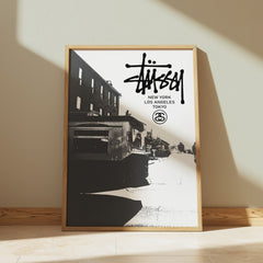Stüssy Inspired Wall Art | Urban Street Scene Poster