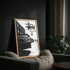 Stüssy Inspired Wall Art | Urban Street Scene Poster