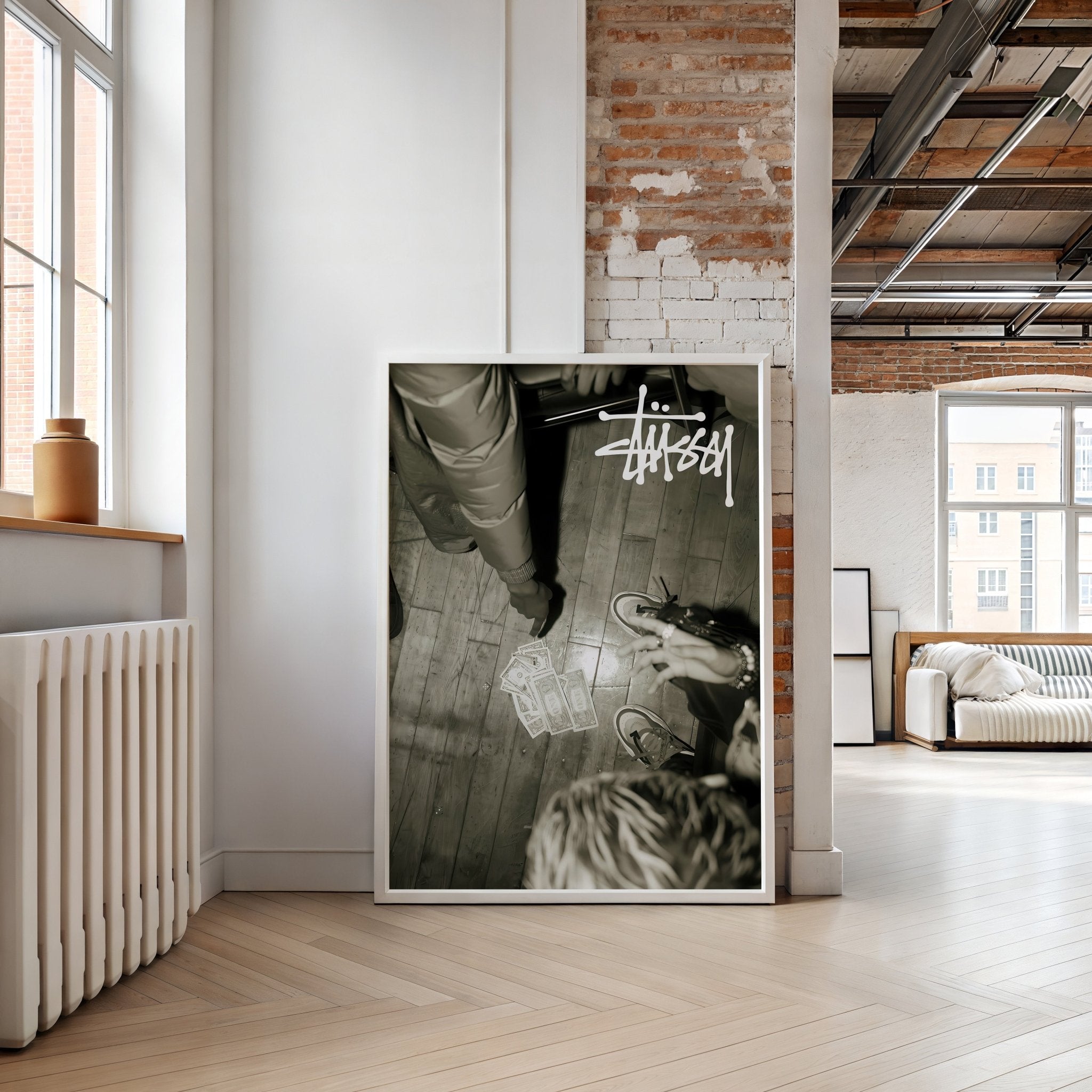 stussy-inspired-monochrome-wall-art-print