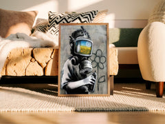 sunflower-reflection-gas-mask-street-art-print