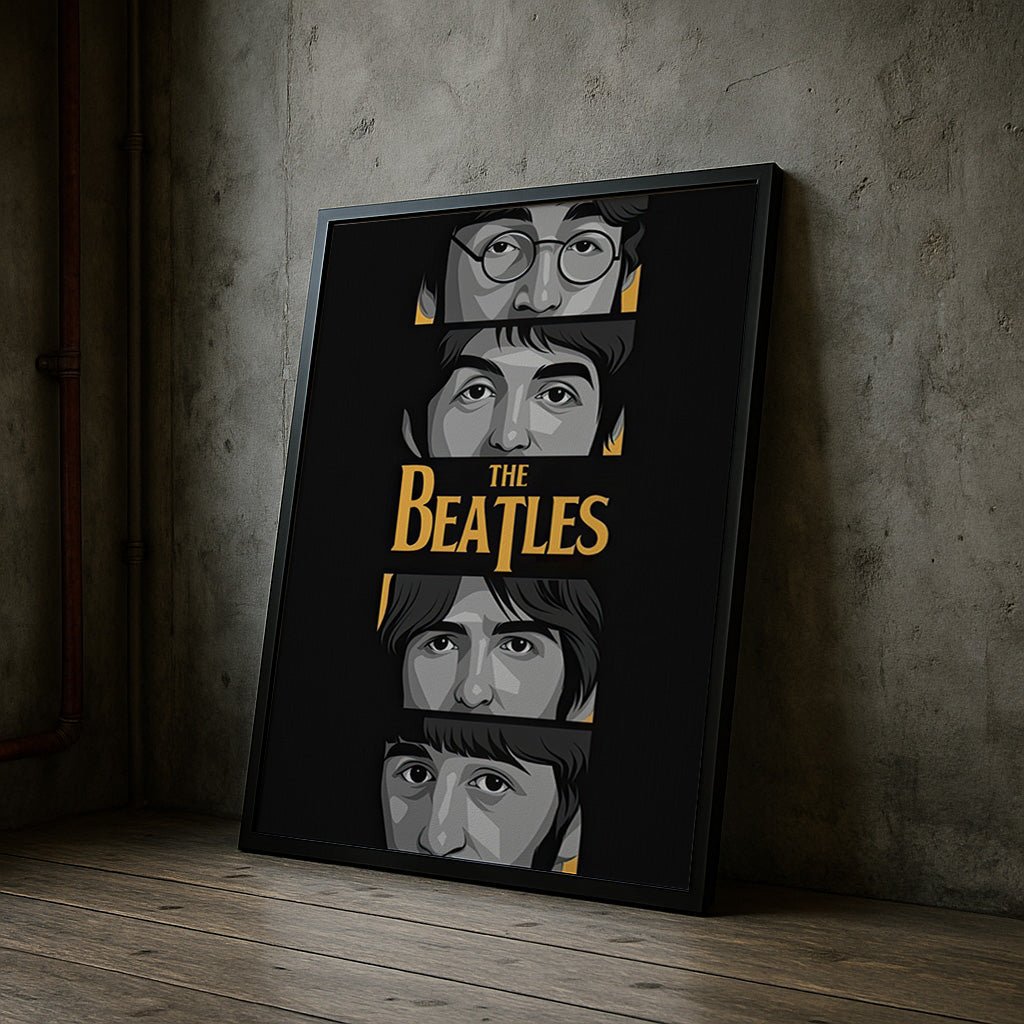 beatles-music-legend-poster-black-and-white