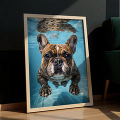quirky-french-bulldog-wall-decor-pool-scene