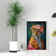 ungle-leopard-flower-poster-home-decor