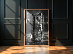 Urban Strut | Leopard Jungle Cat Wall Art Print - Print