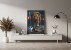 Urban Strut | Leopard Jungle Cat Wall Art Print - Print