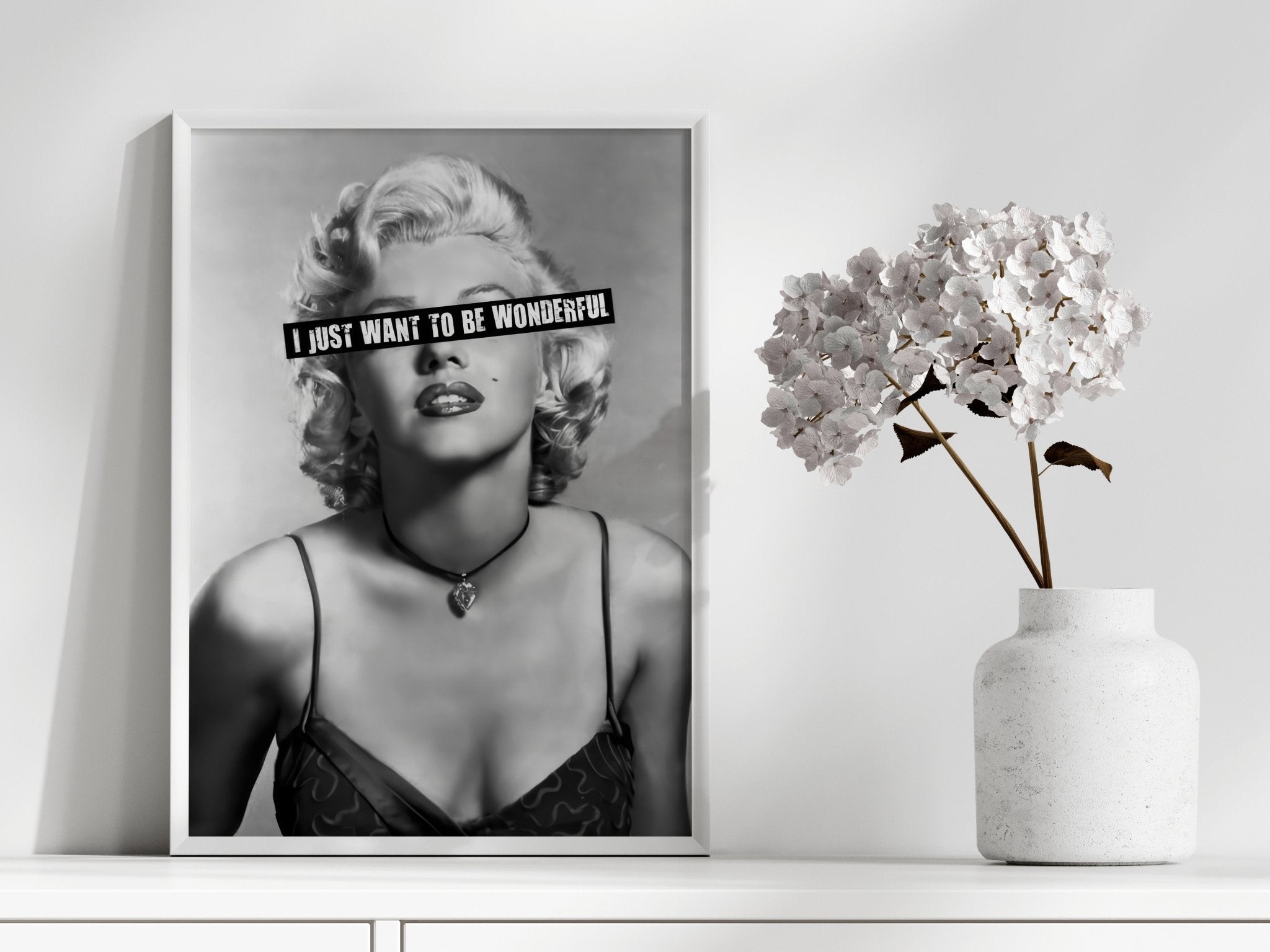 Wonderful Rebel | Marilyn Monroe Iconic Wall Art Print - Print