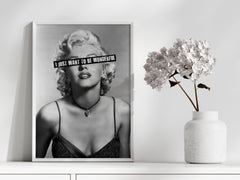 Wonderful Rebel | Marilyn Monroe Iconic Wall Art Print - Print