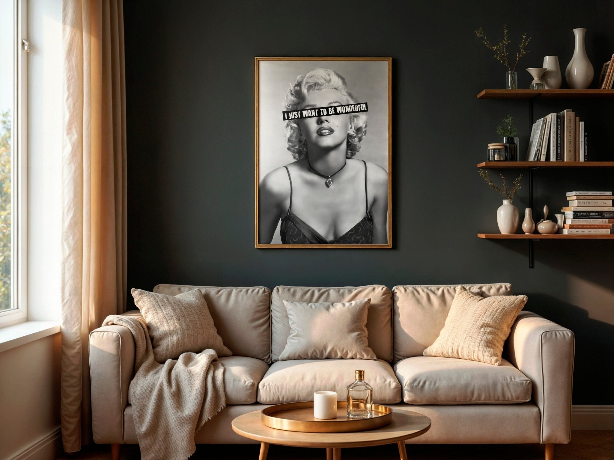 Wonderful Rebel | Marilyn Monroe Iconic Wall Art Print - Print