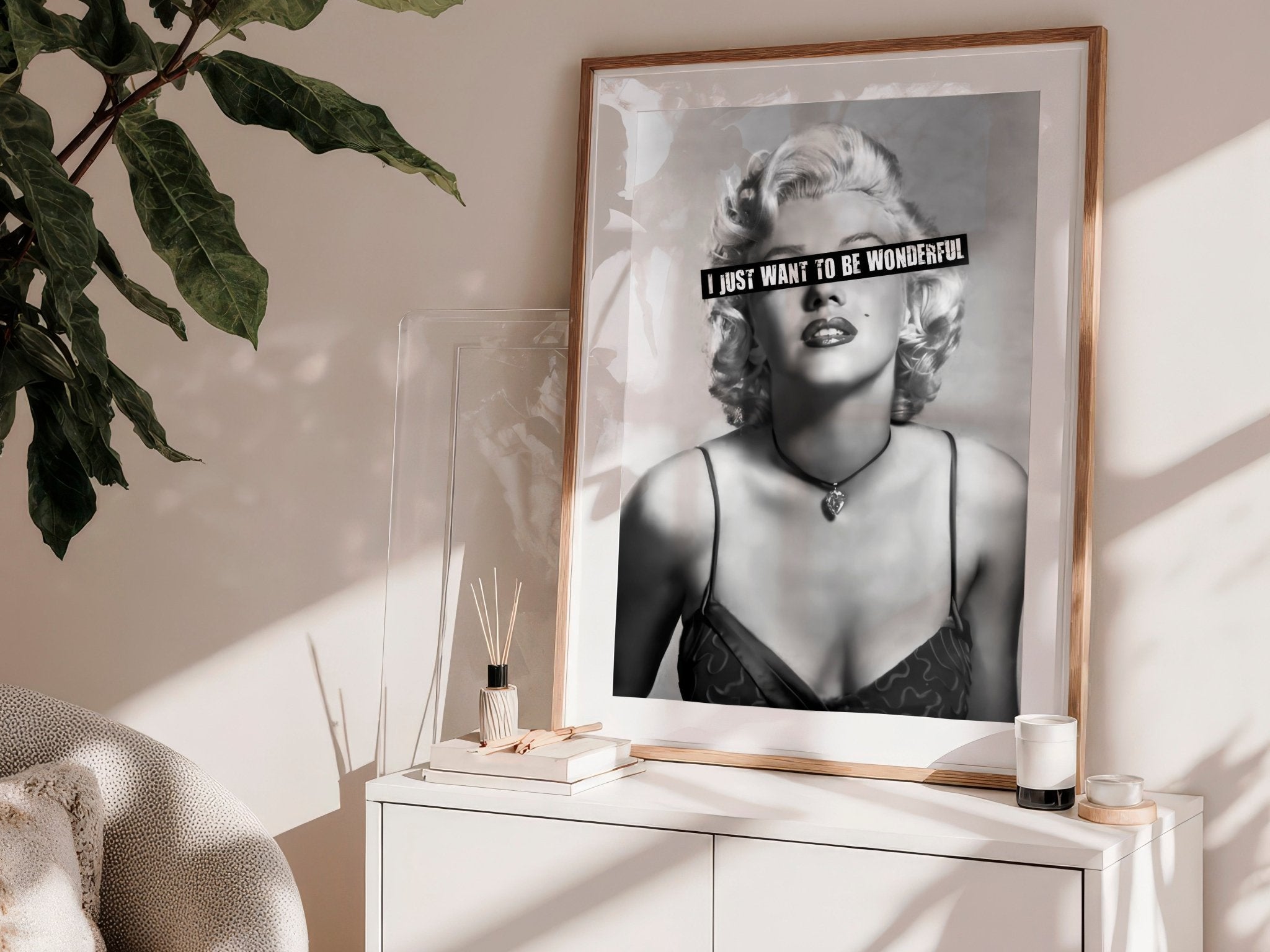 Wonderful Rebel | Marilyn Monroe Iconic Wall Art Print - Print