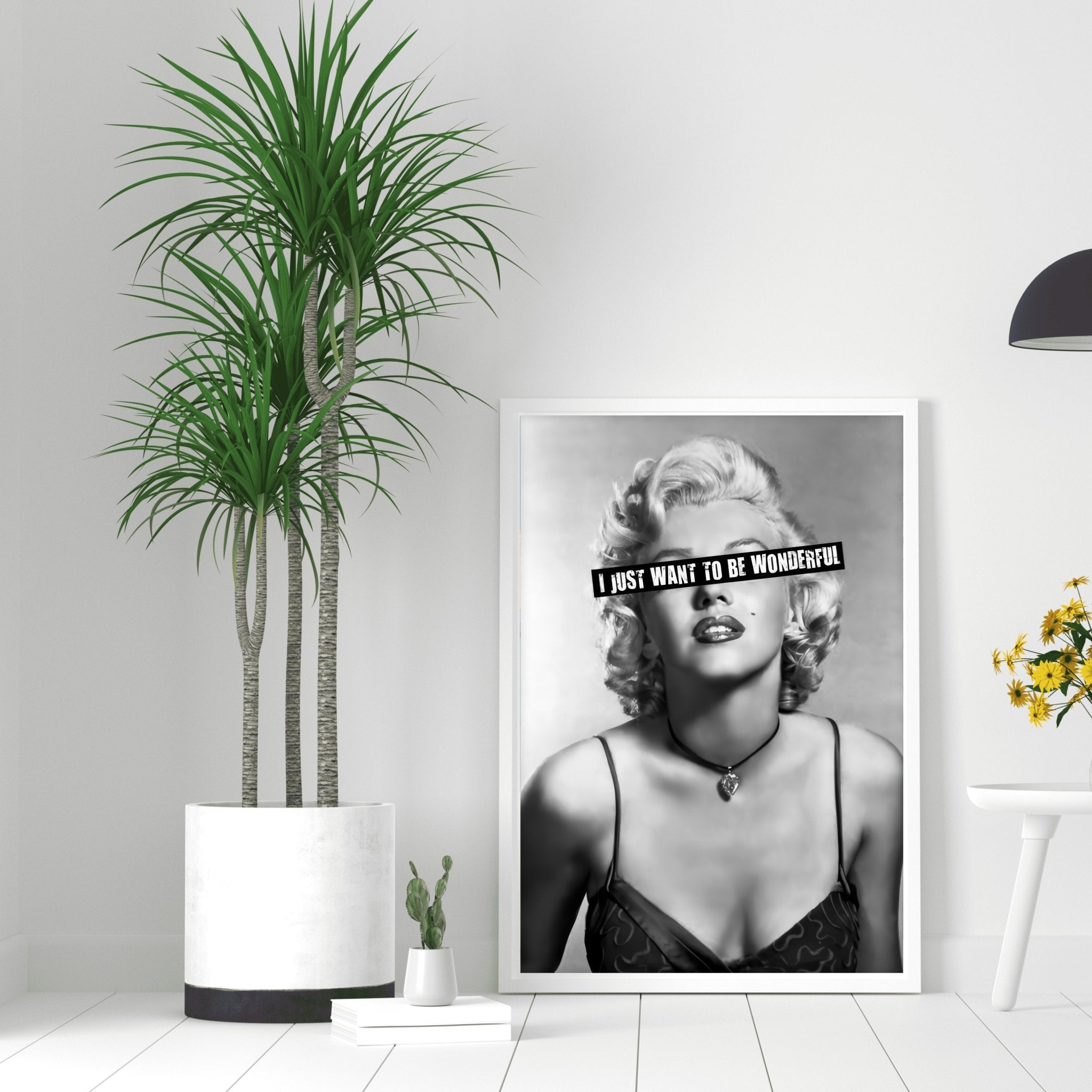 Wonderful Rebel | Marilyn Monroe Iconic Wall Art Print - Print