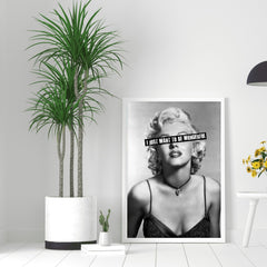 Wonderful Rebel | Marilyn Monroe Iconic Wall Art Print - Print