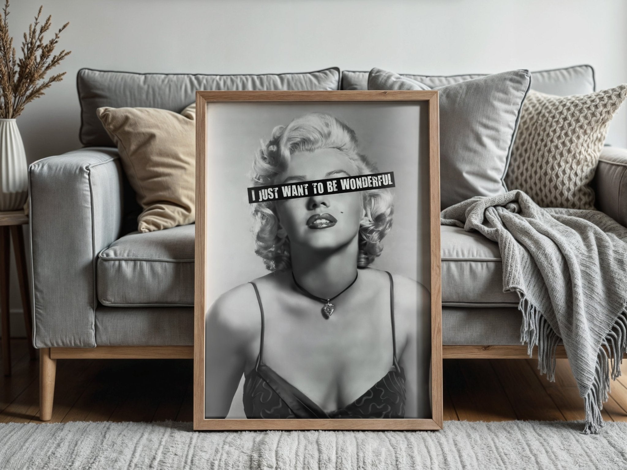 Wonderful Rebel | Marilyn Monroe Iconic Wall Art Print - Print