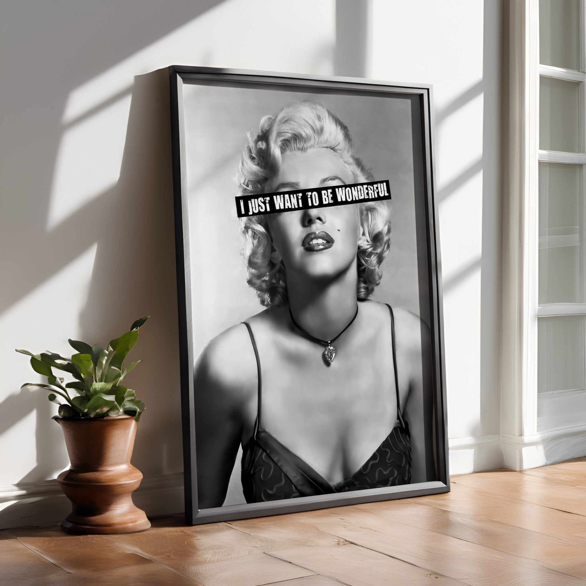 Wonderful Rebel | Marilyn Monroe Iconic Wall Art Print - Print