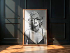 Wonderful Rebel | Marilyn Monroe Iconic Wall Art Print - Print