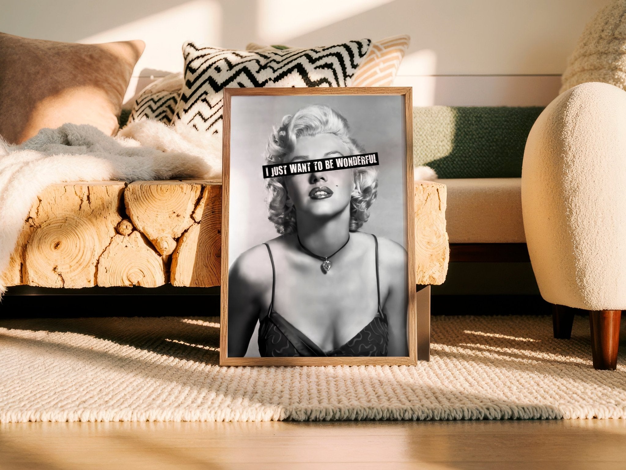Wonderful Rebel | Marilyn Monroe Iconic Wall Art Print - Print