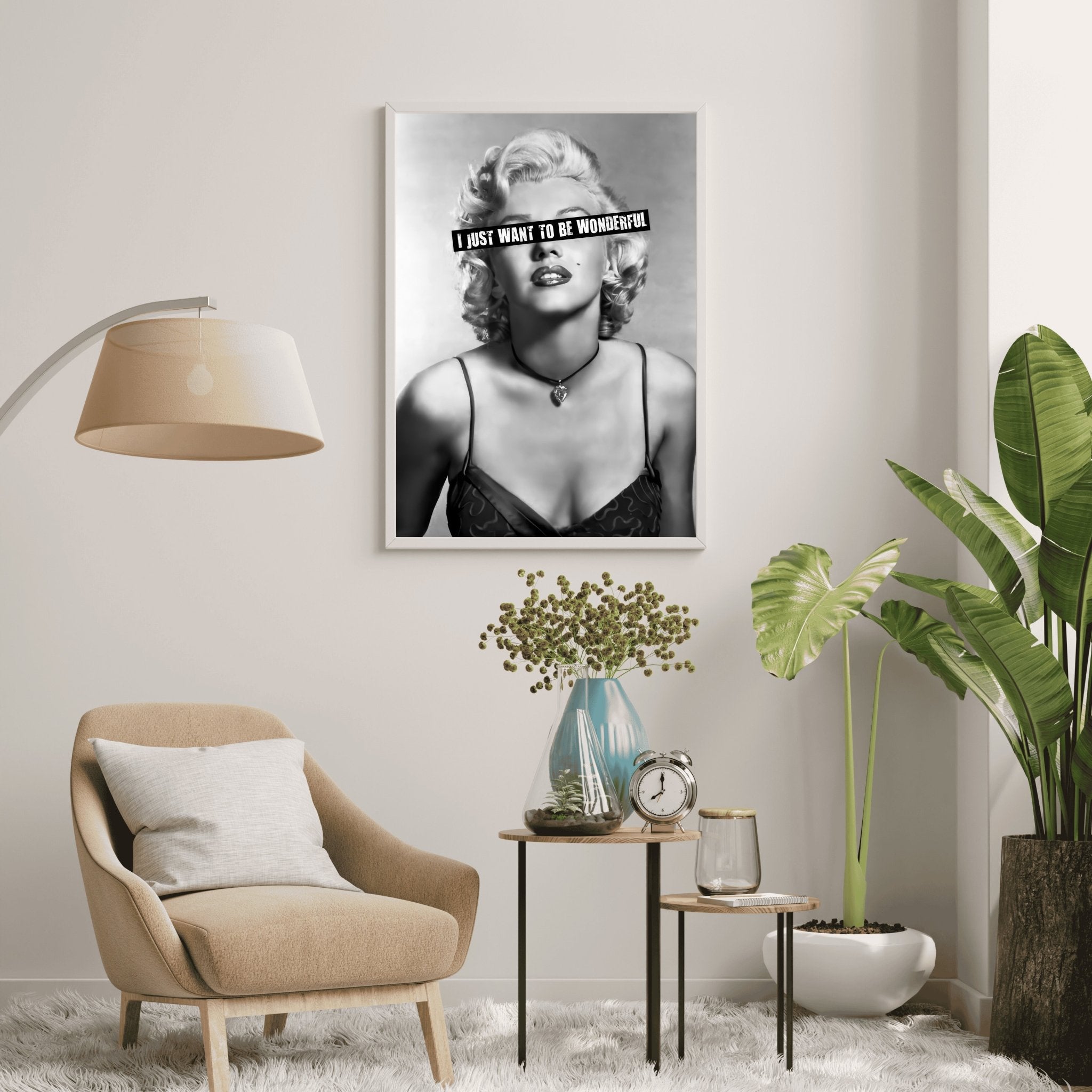 Wonderful Rebel | Marilyn Monroe Iconic Wall Art Print - Print