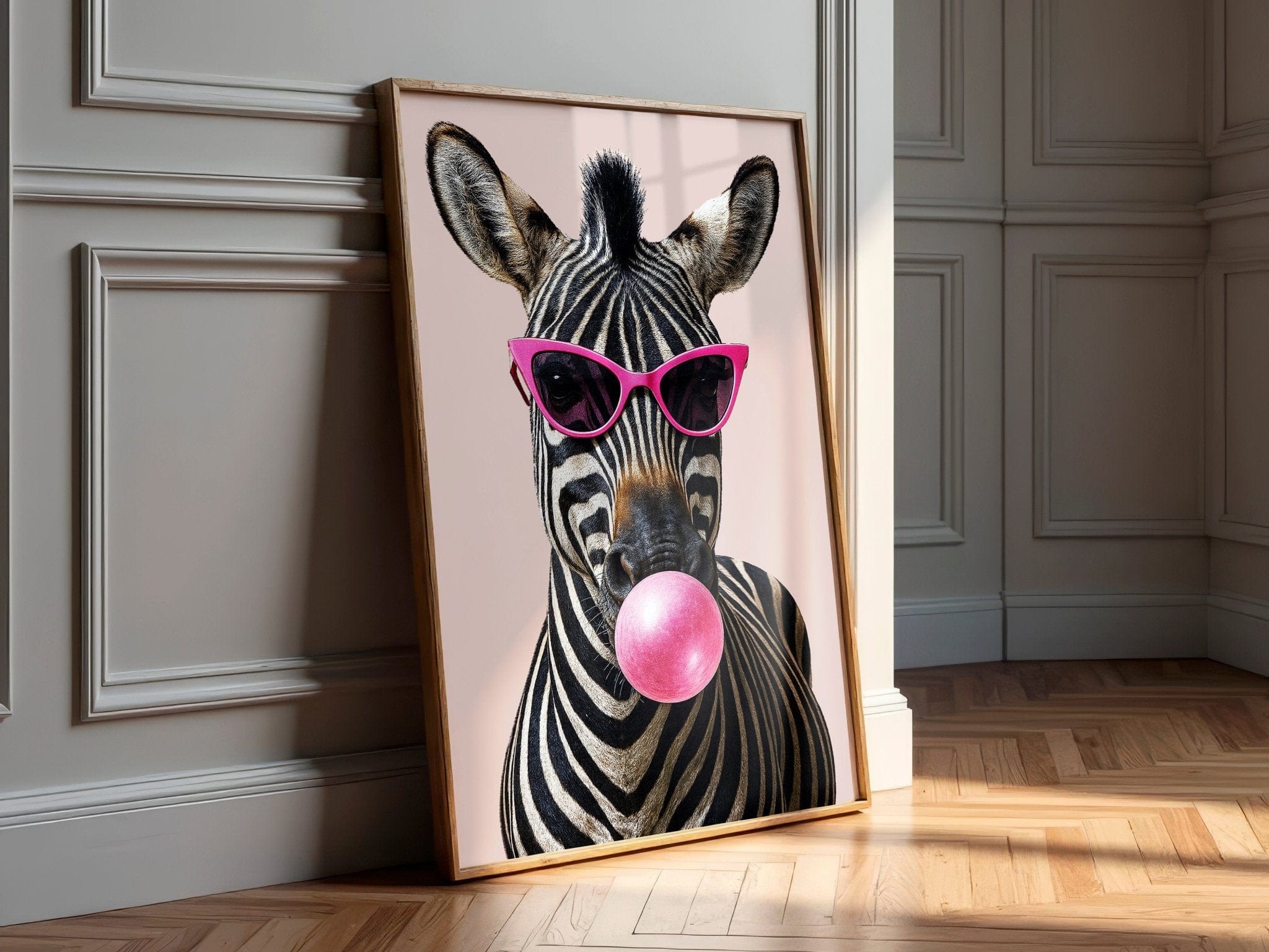 Zebra With Attitude | Unique Animal Wall Art Print - Print