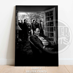 The Sopranos Wall Art Print – Tony Soprano Noir Cast Poster in Black and White