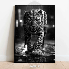 Urban Leopard Wall Art – Night Stalker Jungle Cat Print